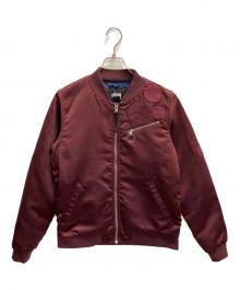 stussy（ステューシー）の古着「Jodie Bomber Jacket（ジョディー ボンバージャケット）」｜レッド