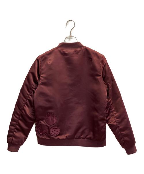 stussy（ステューシー）stussy (ステューシー) Jodie Bomber Jacket（ジョディー ボンバージャケット） レッド サイズ:Sの古着・服飾アイテム