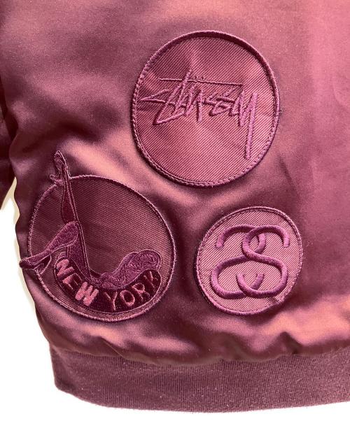 stussy（ステューシー）stussy (ステューシー) Jodie Bomber Jacket（ジョディー ボンバージャケット） レッド サイズ:Sの古着・服飾アイテム