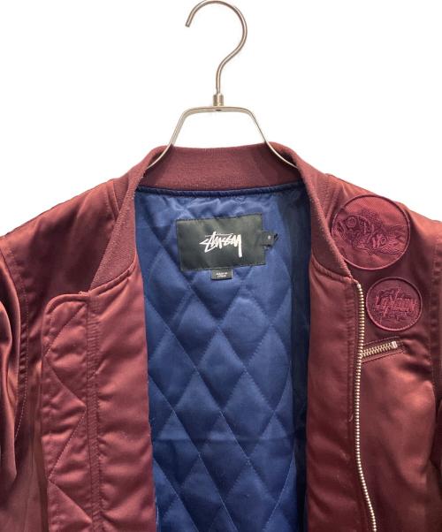 stussy（ステューシー）stussy (ステューシー) Jodie Bomber Jacket（ジョディー ボンバージャケット） レッド サイズ:Sの古着・服飾アイテム