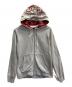 stussy（ステューシー）の古着「ジップパーカー」｜ライトグレー