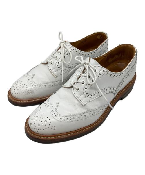 Tricker's（トリッカーズ）Tricker's (トリッカーズ) ウィングチップシューズ ホワイト サイズ:26ｃｍの古着・服飾アイテム
