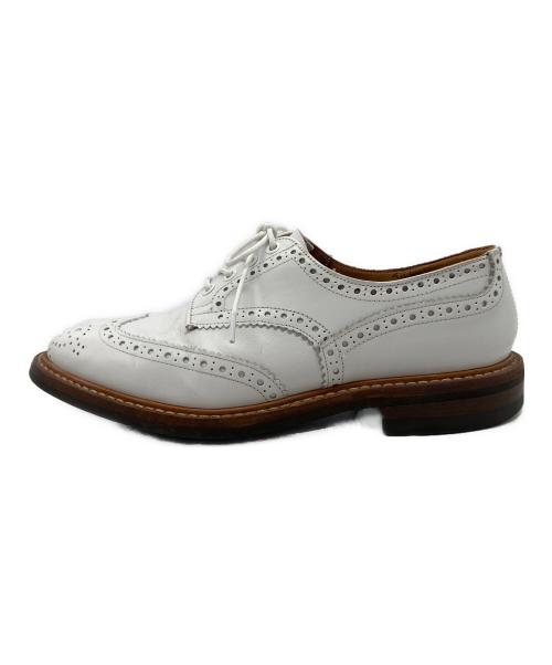 Tricker's（トリッカーズ）Tricker's (トリッカーズ) ウィングチップシューズ ホワイト サイズ:26ｃｍの古着・服飾アイテム