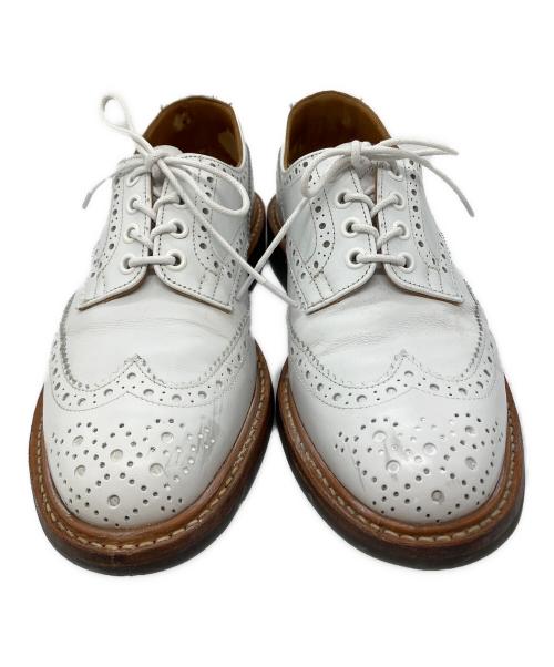 Tricker's（トリッカーズ）Tricker's (トリッカーズ) ウィングチップシューズ ホワイト サイズ:26ｃｍの古着・服飾アイテム