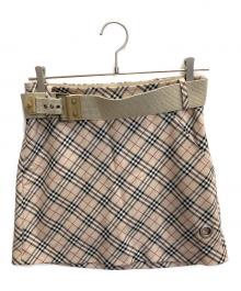 BURBERRY BLUE LABEL（バーバリー ブルー レーベル）の古着「ミニスカート」｜ベージュ