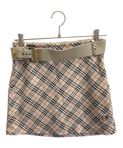 BURBERRY BLUE LABEL（バーバリー ブルー レーベル）BURBERRY BLUE LABEL (バーバリー ブルー レーベル) ミニスカート ベージュ サイズ:Sの古着・服飾アイテム