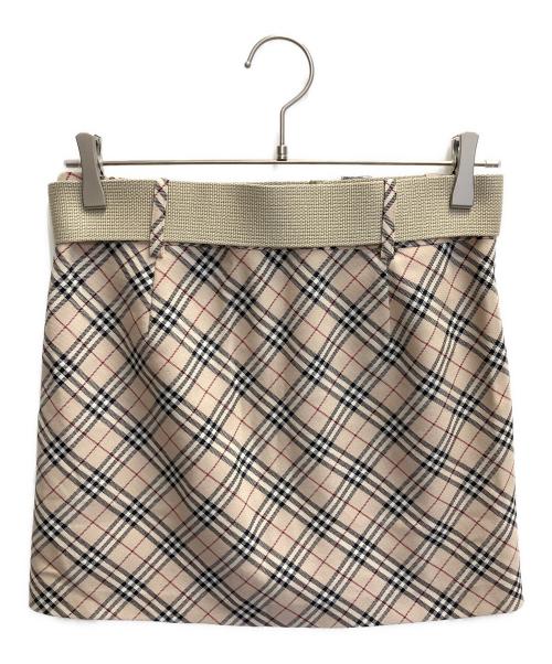 BURBERRY BLUE LABEL（バーバリー ブルー レーベル）BURBERRY BLUE LABEL (バーバリー ブルー レーベル) ミニスカート ベージュ サイズ:Sの古着・服飾アイテム