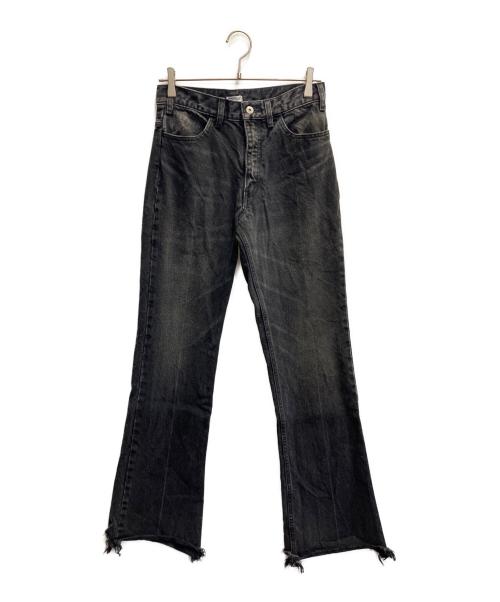 INSCRIRE（アンスクリア）INSCRIRE (アンスクリア) フレアデニムパンツ ブラック サイズ:76cm（W30）の古着・服飾アイテム