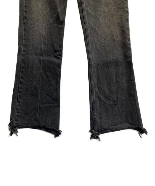 INSCRIRE（アンスクリア）INSCRIRE (アンスクリア) フレアデニムパンツ ブラック サイズ:76cm（W30）の古着・服飾アイテム