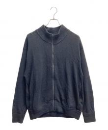 crepuscule（クレプスキュール）の古着「24SS Silk Linen Zip CD ジップアップニット」｜ブラック