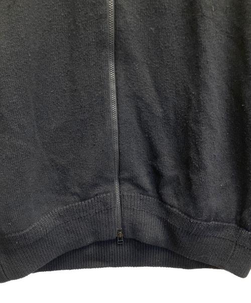 crepuscule（クレプスキュール）crepuscule (クレプスキュール) 24SS Silk Linen Zip CD ジップアップニット ブラック サイズ:1の古着・服飾アイテム