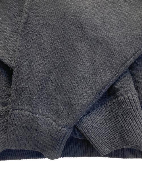 crepuscule（クレプスキュール）crepuscule (クレプスキュール) 24SS Silk Linen Zip CD ジップアップニット ブラック サイズ:1の古着・服飾アイテム