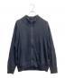 crepuscule（クレプスキュール）の古着「24SS Silk Linen Zip CD ジップアップニット」｜ブラック