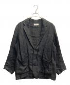 MARKAマーカ）の古着「LINEN HERRINGBONE STROLL AROUND JACKET」｜ブラック