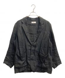 MARKA（マーカ）の古着「LINEN HERRINGBONE STROLL AROUND JACKET」｜ブラック
