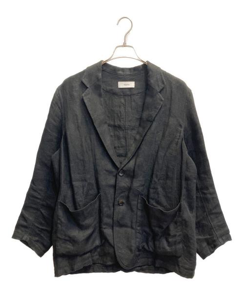 MARKA（マーカ）MARKA (マーカ) LINEN HERRINGBONE STROLL AROUND JACKET ブラック サイズ:1の古着・服飾アイテム