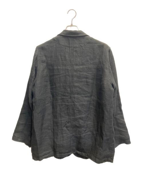 MARKA（マーカ）MARKA (マーカ) LINEN HERRINGBONE STROLL AROUND JACKET ブラック サイズ:1の古着・服飾アイテム