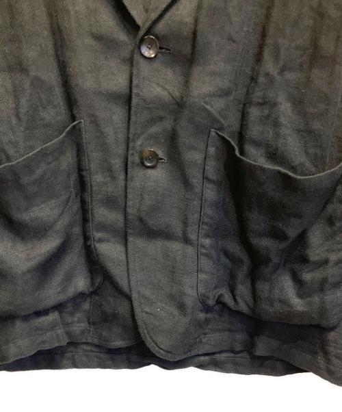 MARKA（マーカ）MARKA (マーカ) LINEN HERRINGBONE STROLL AROUND JACKET ブラック サイズ:1の古着・服飾アイテム