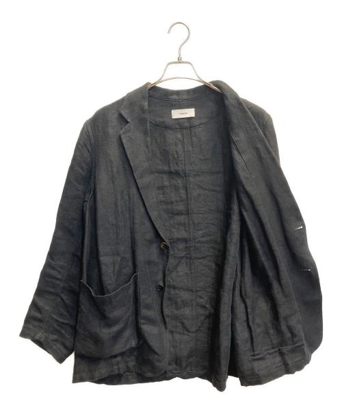 MARKA（マーカ）MARKA (マーカ) LINEN HERRINGBONE STROLL AROUND JACKET ブラック サイズ:1の古着・服飾アイテム