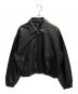 theory（セオリー）の古着「GLOSS LEATHER BOMBER JK」｜ブラック