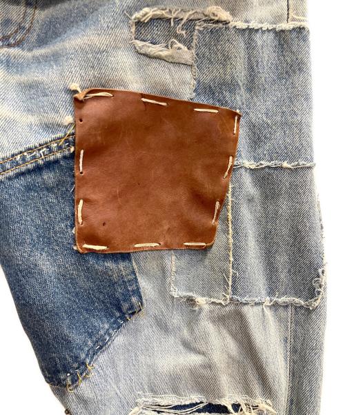 DOLCE & GABBANA（ドルチェ＆ガッバーナ）DOLCE & GABBANA (ドルチェ＆ガッバーナ) パッチワークデニムパンツ ブルー サイズ:111cm（W44）の古着・服飾アイテム