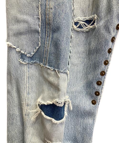 DOLCE & GABBANA（ドルチェ＆ガッバーナ）DOLCE & GABBANA (ドルチェ＆ガッバーナ) パッチワークデニムパンツ ブルー サイズ:111cm（W44）の古着・服飾アイテム