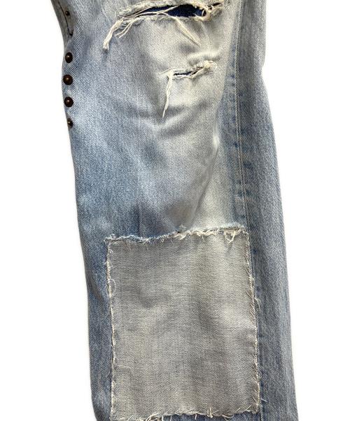 DOLCE & GABBANA（ドルチェ＆ガッバーナ）DOLCE & GABBANA (ドルチェ＆ガッバーナ) パッチワークデニムパンツ ブルー サイズ:111cm（W44）の古着・服飾アイテム