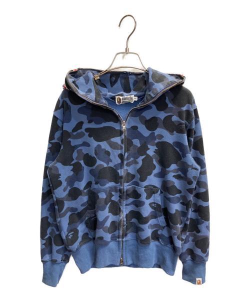 A BATHING APE（アベイシングエイプ）A BATHING APE (アベイシングエイプ) ジップパーカー ブルー サイズ:Sの古着・服飾アイテム