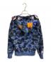 A BATHING APE (アベイシングエイプ) ジップパーカー ブルー サイズ:S：7000円