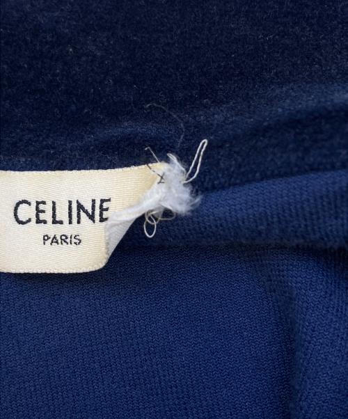 CELINE（セリーヌ）CELINE (セリーヌ) トリンオフベルベットトラックジャケット ブルー サイズ:XSの古着・服飾アイテム