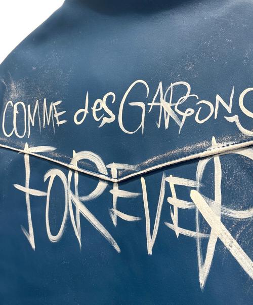 Lewis Leathers（ルイスレザース）Lewis Leathers (ルイスレザース) COMME des GARCONS (コムデギャルソン) LIGHTNING FOREVER ダブルライダースジャケット ブルー サイズ:38の古着・服飾アイテム