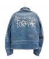 Lewis Leathers (ルイスレザース) COMME des GARCONS (コムデギャルソン) LIGHTNING FOREVER ダブルライダースジャケット ブルー サイズ:38：400000円