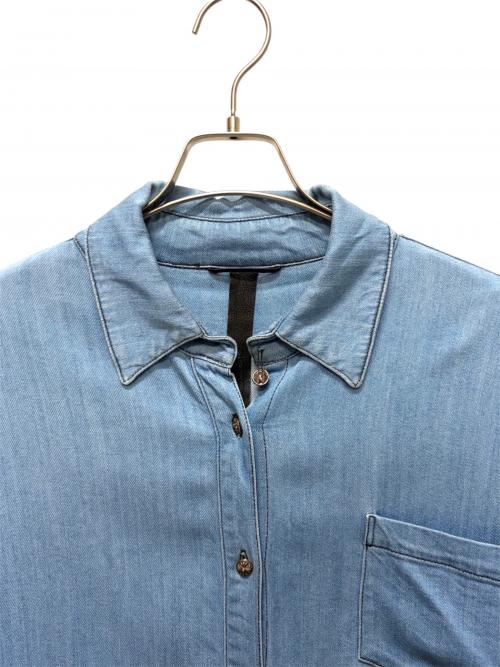 CHROME HEARTS（クロムハーツ）CHROME HEARTS (クロムハーツ) Y NOT Mahal Kita Denim Shirt ブルー サイズ:Ｍの古着・服飾アイテム