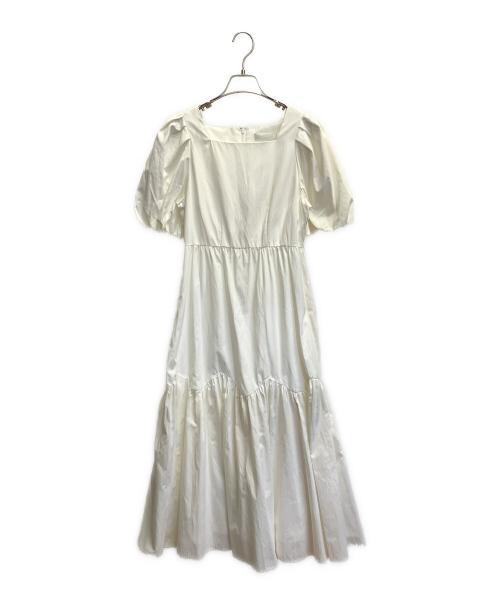 CELFORD（セルフォード）CELFORD (セルフォード) 半袖ワンピース ホワイト サイズ:Mの古着・服飾アイテム