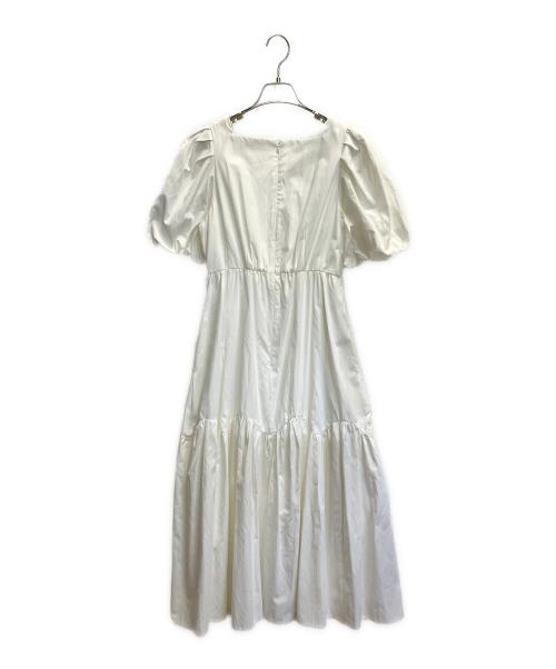 CELFORD（セルフォード）CELFORD (セルフォード) 半袖ワンピース ホワイト サイズ:Mの古着・服飾アイテム