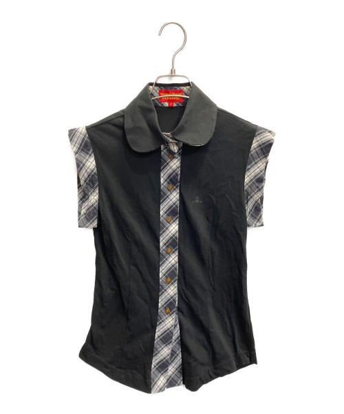 Vivienne Westwood RED LABEL（ヴィヴィアンウエストウッドレッドレーベル）Vivienne Westwood RED LABEL (ヴィヴィアンウエストウッドレッドレーベル) ノースリーブシャツ ブラック サイズ:2の古着・服飾アイテム