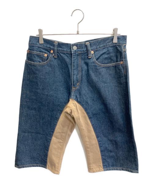 KOJIMA GENES（コジマジーンズ）KOJIMA GENES (コジマジーンズ) デニムハーフパンツ インディゴ サイズ:86cm(W34)の古着・服飾アイテム