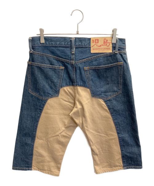 KOJIMA GENES（コジマジーンズ）KOJIMA GENES (コジマジーンズ) デニムハーフパンツ インディゴ サイズ:86cm(W34)の古着・服飾アイテム