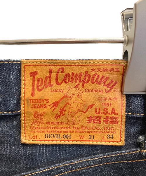 TED COMPANY（テッドカンパニー）TED COMPANY (テッドカンパニー) セルビッチデニムパンツ インディゴ サイズ:W31×L34の古着・服飾アイテム