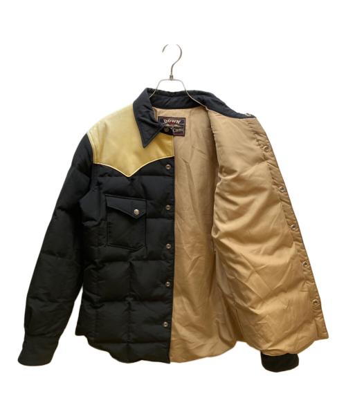 SUGAR CANE（シュガーケーン）SUGAR CANE (シュガーケーン) レザーヨークダウンジャケット ブラック×ベージュ サイズ:不明の古着・服飾アイテム