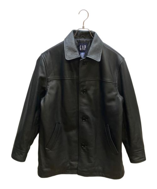 GAP（ギャップ）GAP (ギャップ) レザーカーコート ブラック サイズ:Sの古着・服飾アイテム