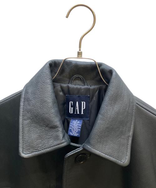 GAP（ギャップ）GAP (ギャップ) レザーカーコート ブラック サイズ:Sの古着・服飾アイテム