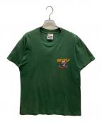 TULTEXタルテックス）の古着「覗きBONES 半袖Tシャツ」｜グリーン