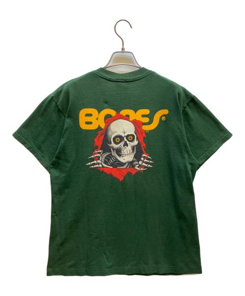 TULTEX（タルテックス）TULTEX (タルテックス) 覗きBONES 半袖Tシャツ グリーン サイズ:Mの古着・服飾アイテム