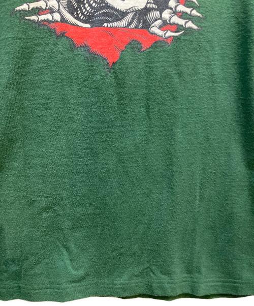 TULTEX（タルテックス）TULTEX (タルテックス) 覗きBONES 半袖Tシャツ グリーン サイズ:Mの古着・服飾アイテム