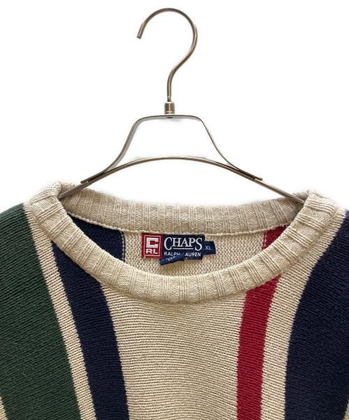 CHAPS RALPH LAUREN（チャップス ラルフローレン）CHAPS RALPH LAUREN (チャップス ラルフローレン) 厚手ニット ベージュ サイズ:XLの古着・服飾アイテム