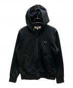 PLAY COMME des GARCONSプレイコムデギャルソン）の古着「ジップパーカー」｜ブラック