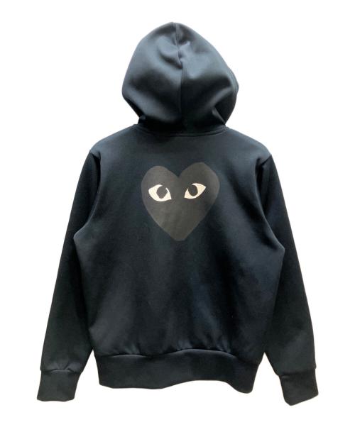 PLAY COMME des GARCONS（プレイコムデギャルソン）PLAY COMME des GARCONS (プレイコムデギャルソン) ジップパーカー ブラック サイズ:Lの古着・服飾アイテム