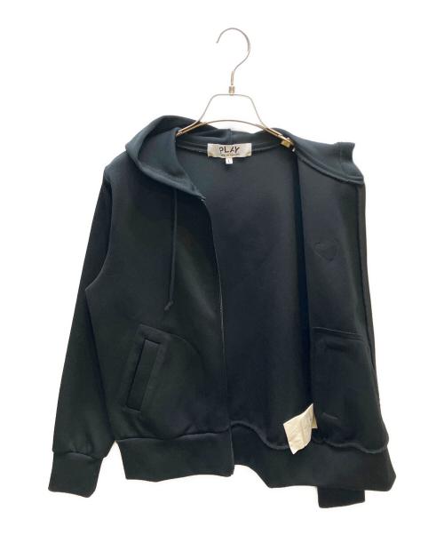 PLAY COMME des GARCONS（プレイコムデギャルソン）PLAY COMME des GARCONS (プレイコムデギャルソン) ジップパーカー ブラック サイズ:Lの古着・服飾アイテム