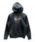 PLAY COMME des GARCONS (プレイコムデギャルソン) ジップパーカー ブラック サイズ:L：15000円
